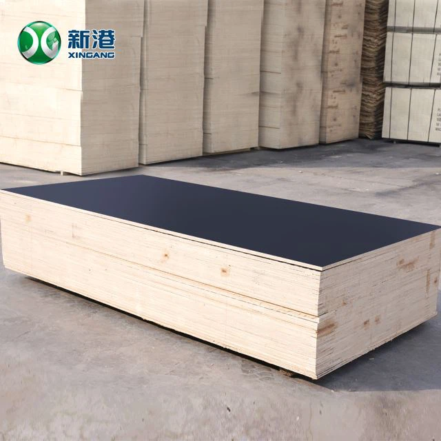 4x8 WBP Melamine 18mm Black Brown Finger Joint Core Recycle Film Faced Plywood For Concrete Formwork