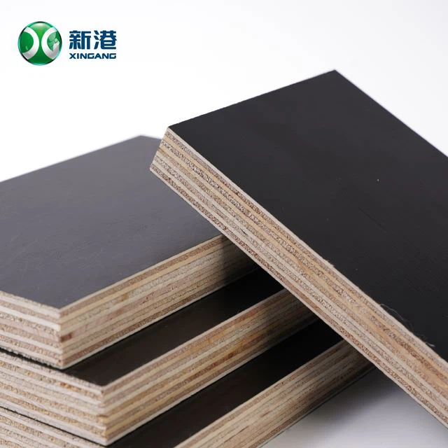 4x8 WBP Melamine 18mm Black Brown Finger Joint Core Recycle Film Faced Plywood For Concrete Formwork