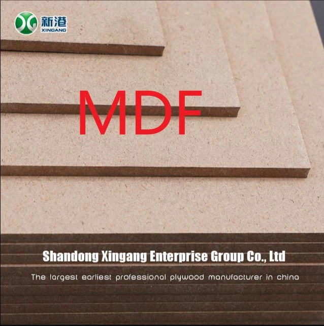 Dapat Kustom 3mm / 6mm / 9mm / 12mm / 18mm Melamin Mdf / Papan Mdf Mentah / Lembaran Mdf Kayu