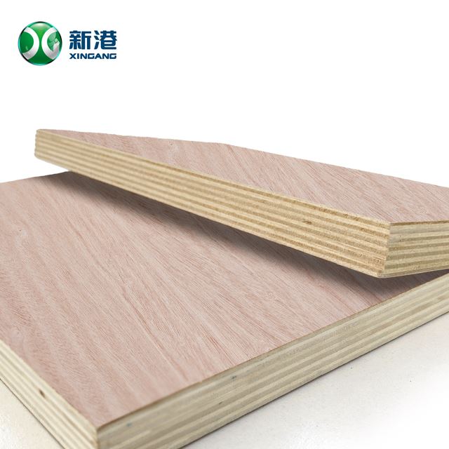 Papan Pengepakan Murah Papan Perabot Kayu Lapis Komersial 18mm Okoume