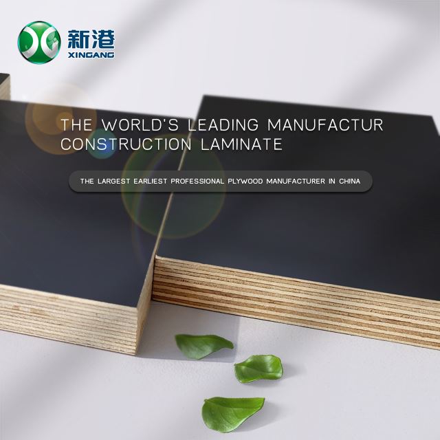 High Quality 18mm Laminated Plywood Black Film Faced Plywood