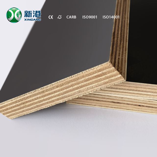 Hot Sale 18mm Black Film Faced Plywood Formwork Construction Plywood