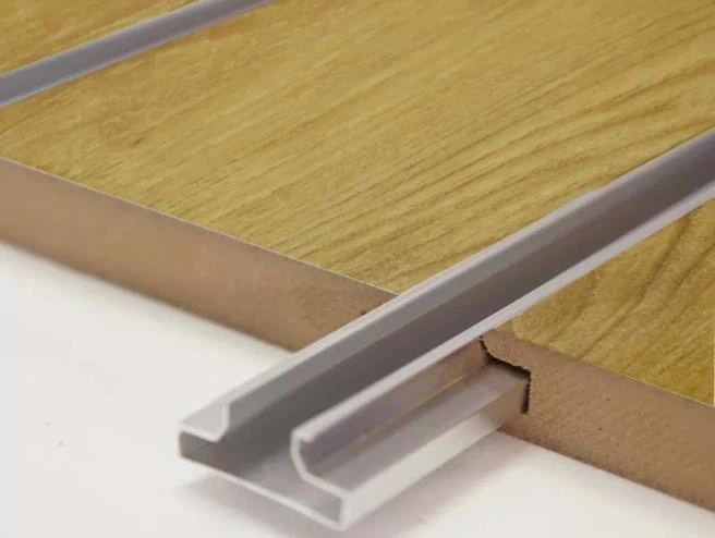 Aluminium Slatwall Panel Dinding Slat Slotted Groove Wall Panel Papan MDF