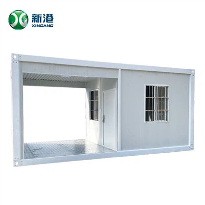 Baja Ringan 20ft Paket Datar Rumah Kontainer Kontainer Prefab Rumah Berkemah Rumah Kontainer Dilepas