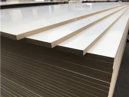 Papan MDF Melamin Putih