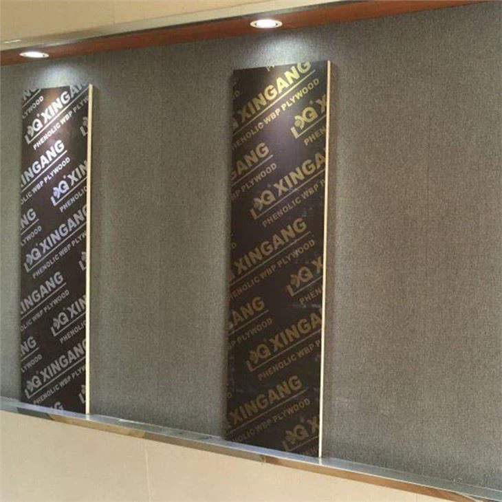 Wholesale18mm 1220*2440 Wbp Phenolic Poplar Core Shuttering Film Faced Plywood