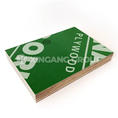 Film PVC hijau menghadap kayu lapis untuk konstruksi