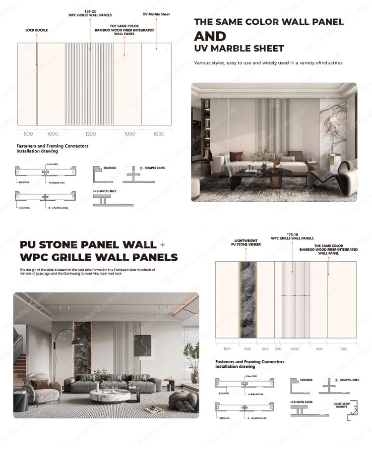 Wall Panel Plastic Interior WPC Wall Panel WPC